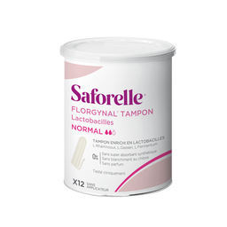 Florgynal Tampon Lactobacilles, Sans applicateur - 12 tampons Normal, small